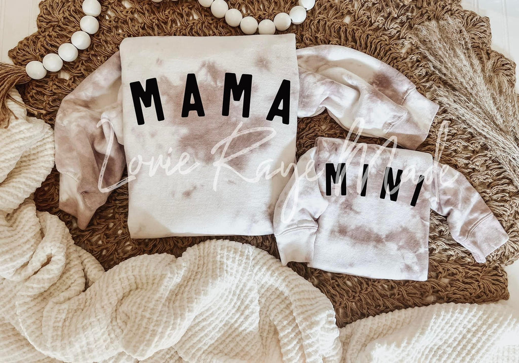Mama/Mini : DYED PULOVERS
